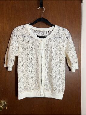 White Lace Cardigan